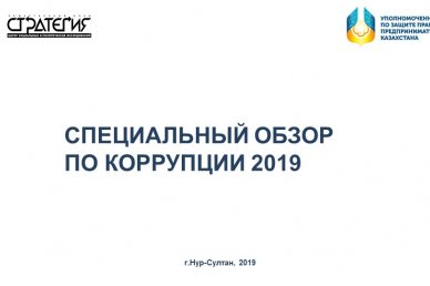 СПЕЦИАЛЬНЫЙ ОБЗОР ПО КОРРУПЦИИ 2019